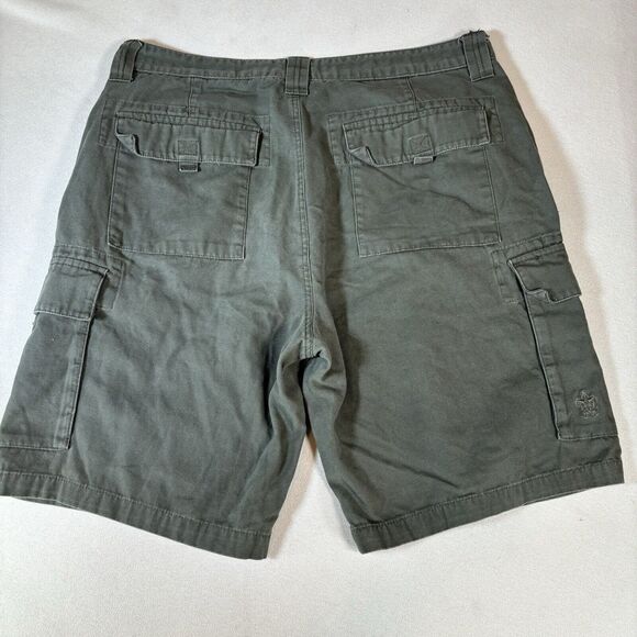 Boy Scouts Of America  BSA Uniform Cargo Canvas Green Shorts Men's Size 36 - Picture 2 of 5